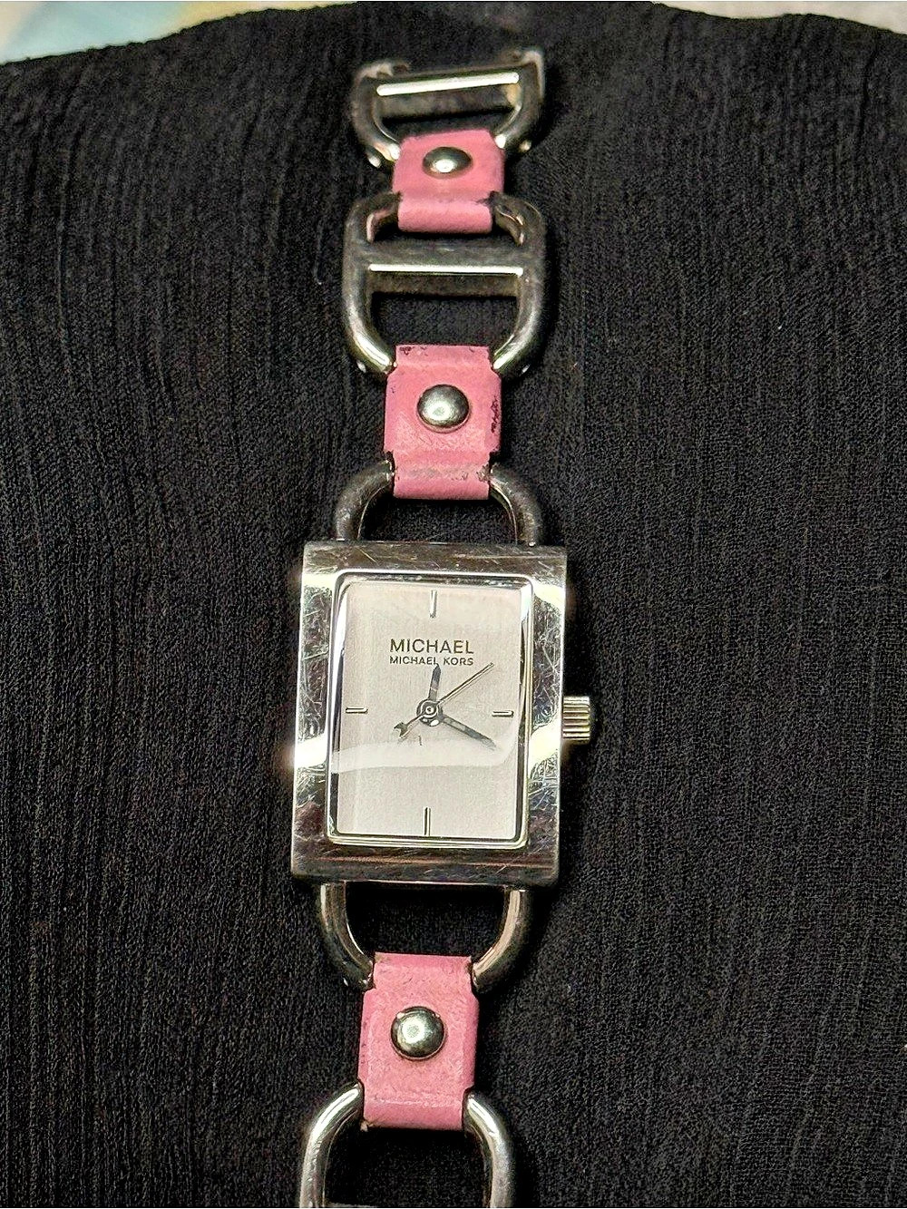 Michael Kors MK-2035 Pink Silver-Tone Watch